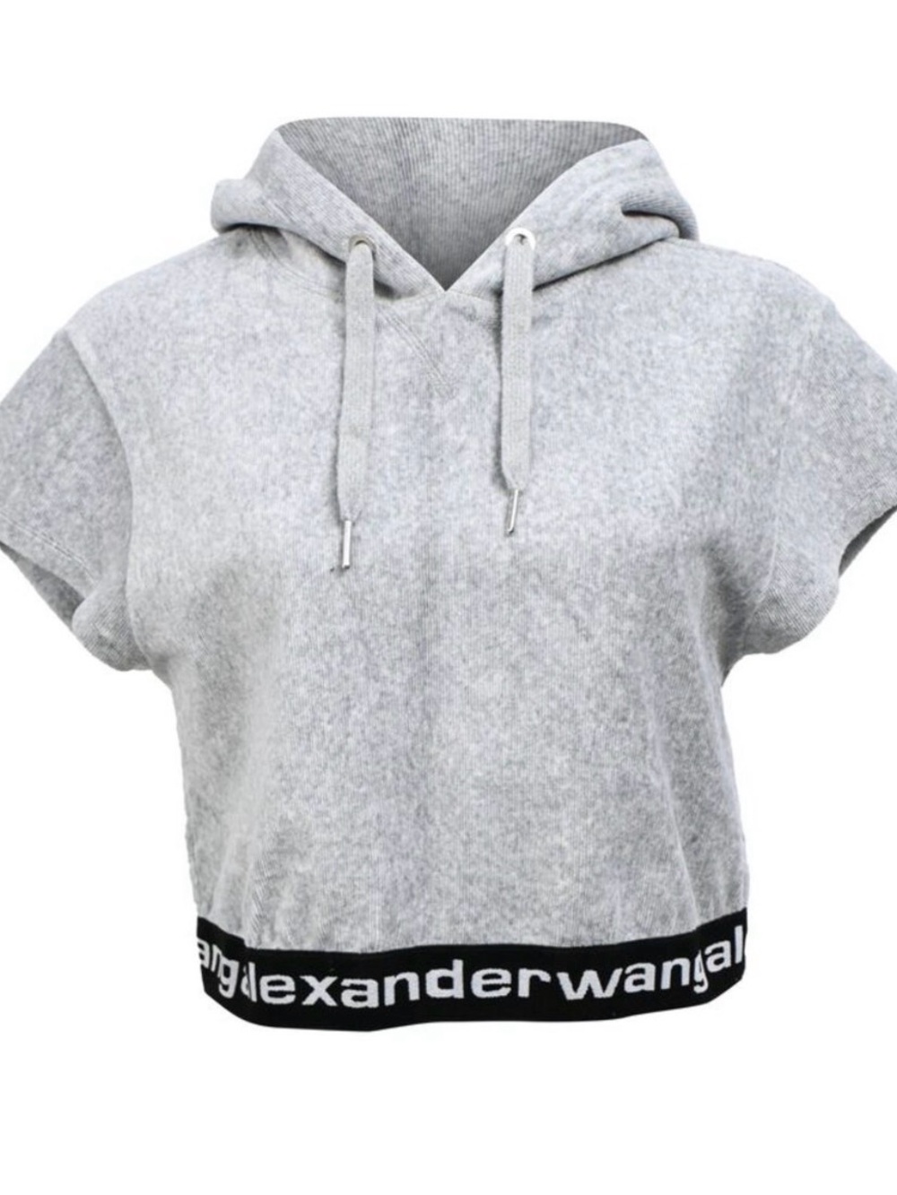 Alexander Wang Light Heather Gray Pullover Hoodie
